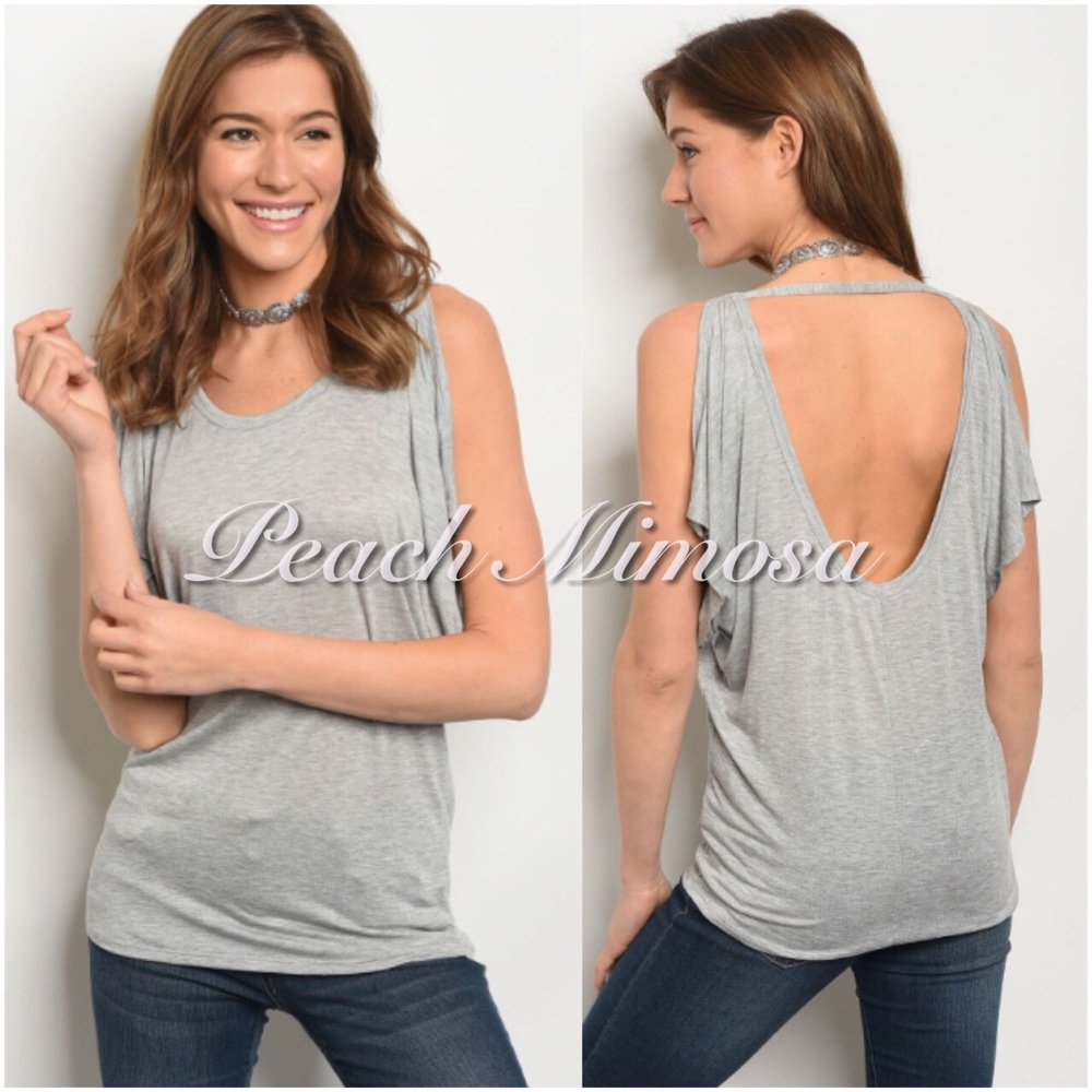 Scoop back flutter tee - Picture 2 of 5
